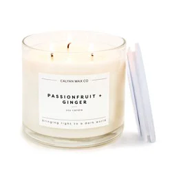 Calyan Wax Co. Passionfruit & Ginger 3-Wick Candle