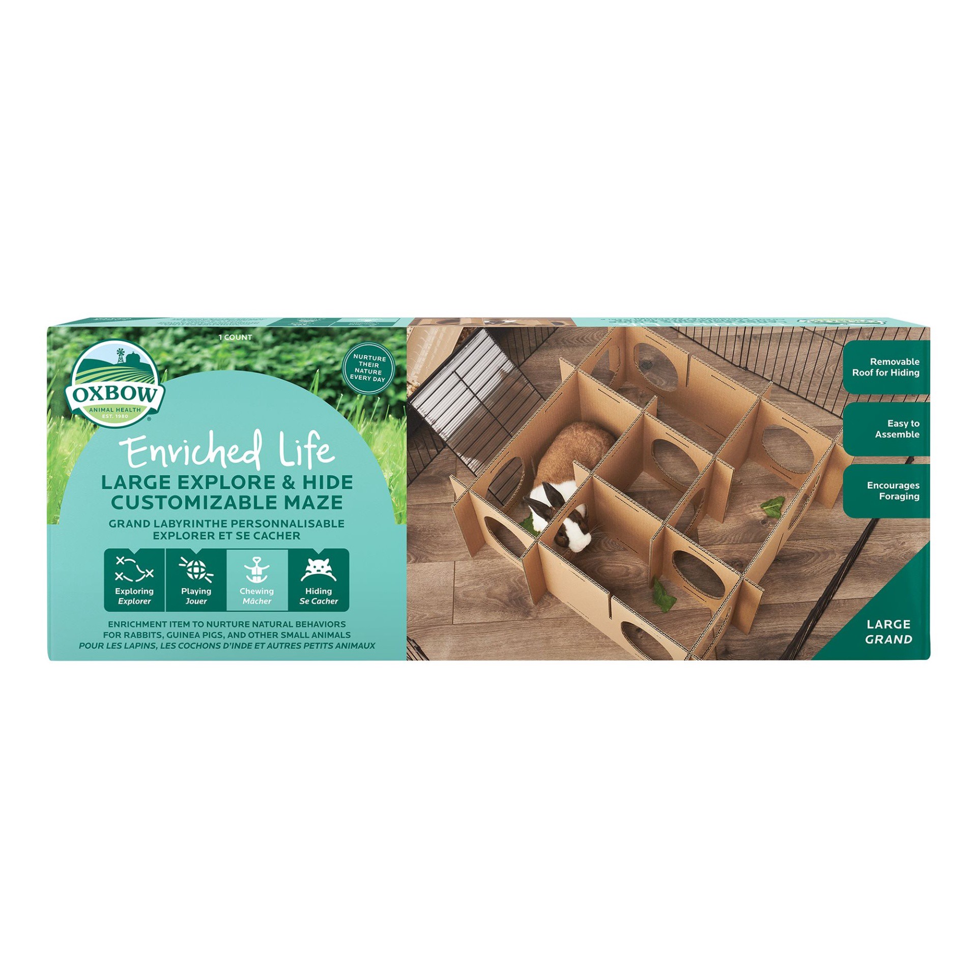 slide 1 of 1, Oxbow Enriched Life Customizable Maze, LG