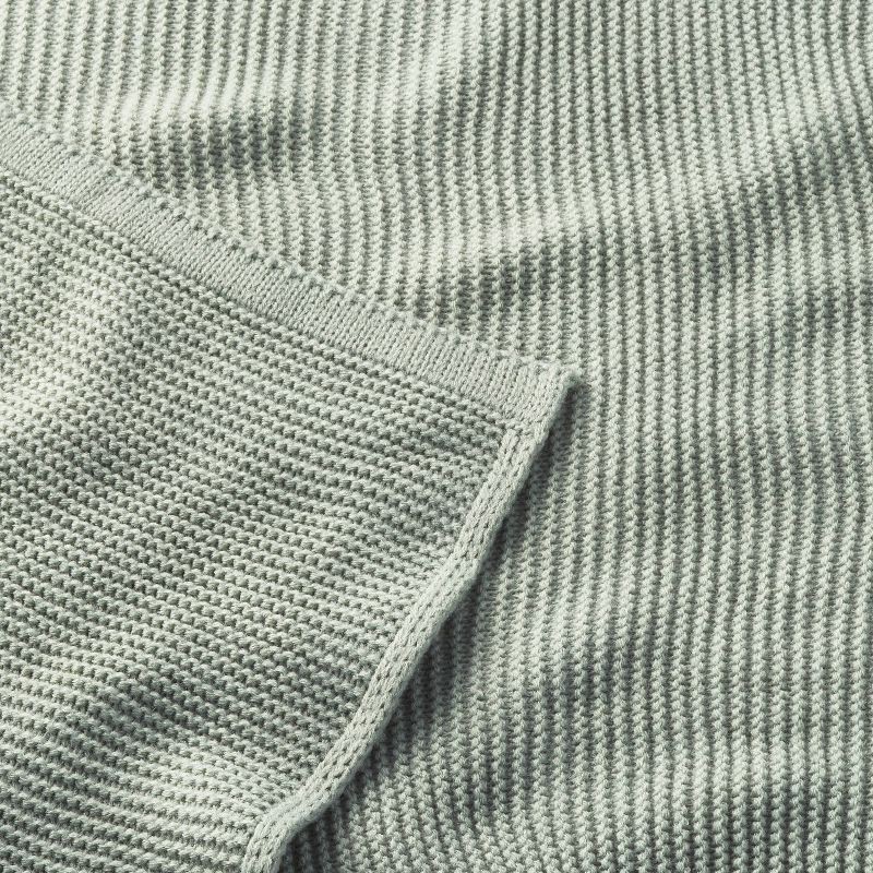 slide 3 of 4, Knit Baby Blanket - Green - Cloud Island™, 1 ct