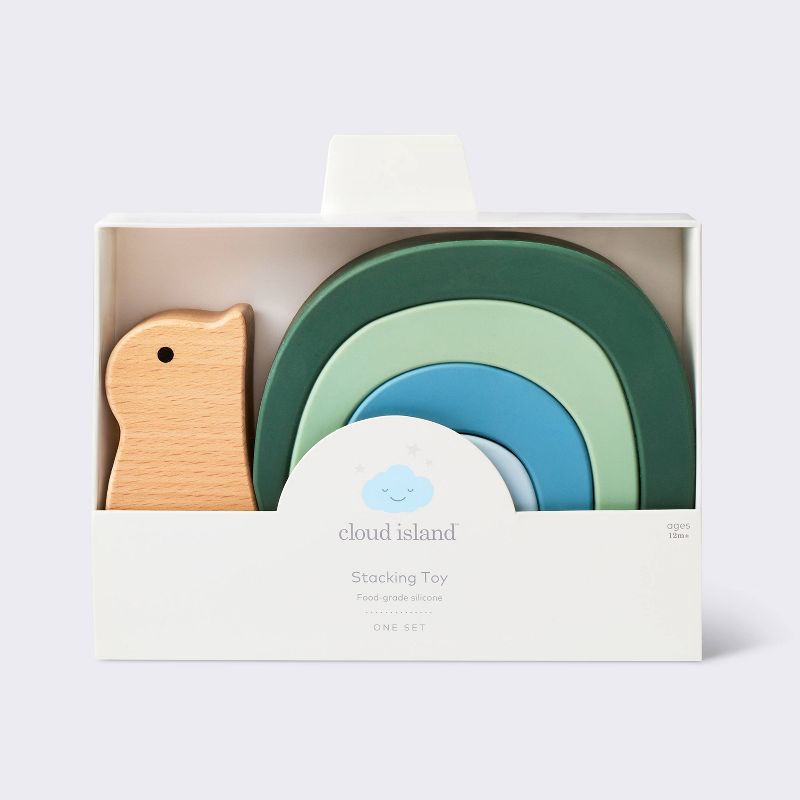 slide 4 of 4, Snail Stacker Silicone Toy - Cloud Island™, 1 ct