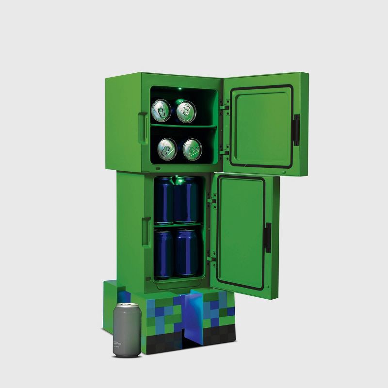 slide 6 of 8, Minecraft Charged Creeper Figural Mini Fridge, 1 ct