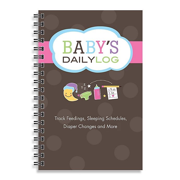 slide 1 of 5, Kahootie Co Baby's Daily Log Notebook - Brown, 1 ct