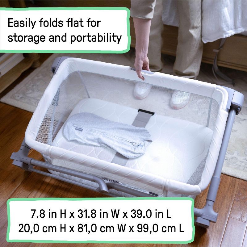 slide 4 of 14, SwaddleMe DreamSecure 2-in-1 Co-Sleeping Bassinet with SwaddleMe Pod - 0-5Months - Cream, 1 ct