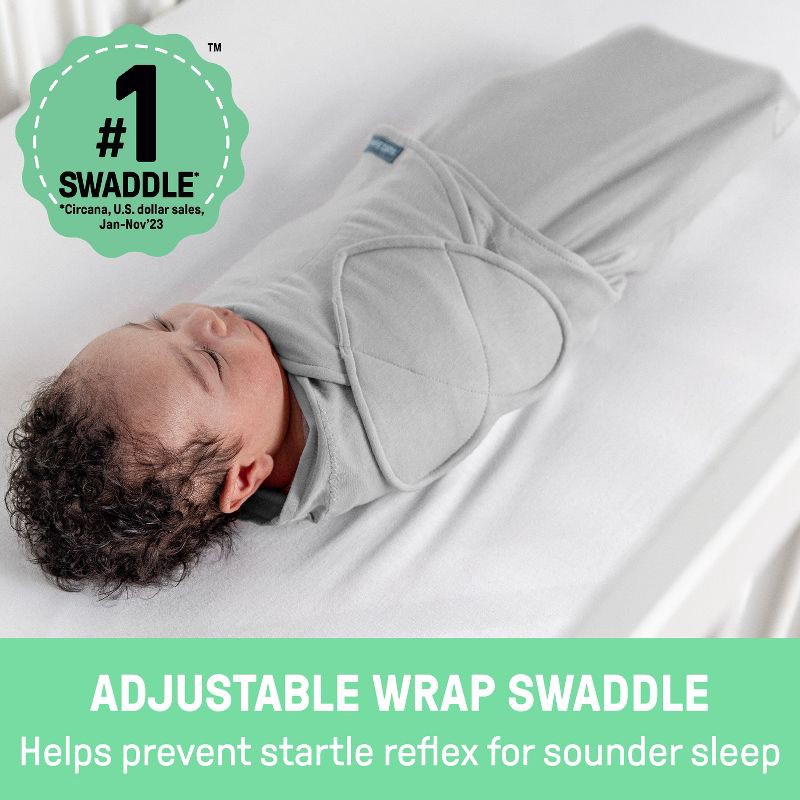 slide 2 of 9, SwaddleMe by Ingenuity Monogram Collection Swaddle Wrap, for Ages 0-3 Months - Dino Mite - 3pk, 3 ct