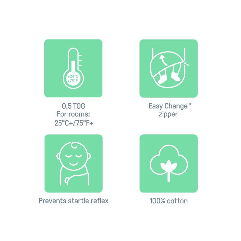 slide 11 of 11, SwaddleMe by Ingenuity Monogram Collection Swaddle Wrap, for Ages 0-3 Months - Rainbow - 3pk, 3 ct