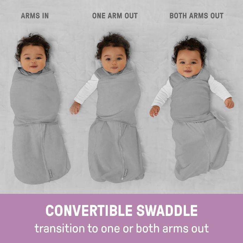 slide 4 of 15, SwaddleMe by Ingenuity Arms Free Convertible Swaddle Wrap - Happy Elephants, 1 ct
