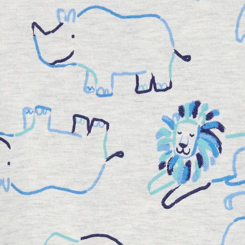 slide 2 of 3, Carter's Just One You® Baby Boys' Safari Jumpsuit - Gray/Blue 6M, 1 ct