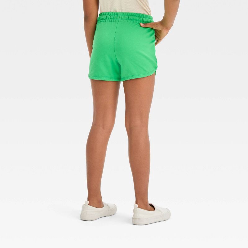 slide 2 of 3, Girls' Knitted Pull-On Shorts - Cat & Jack™ Jade Green S, 1 ct