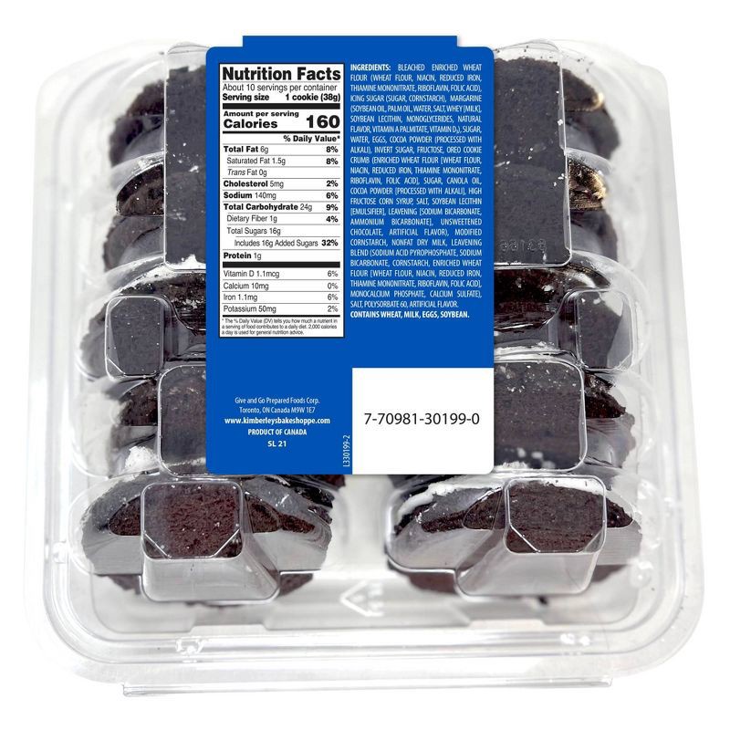 slide 2 of 3, Kimberley's Oreo Frosted Cookie - 13.5oz/10ct, 10 ct; 13.5 oz
