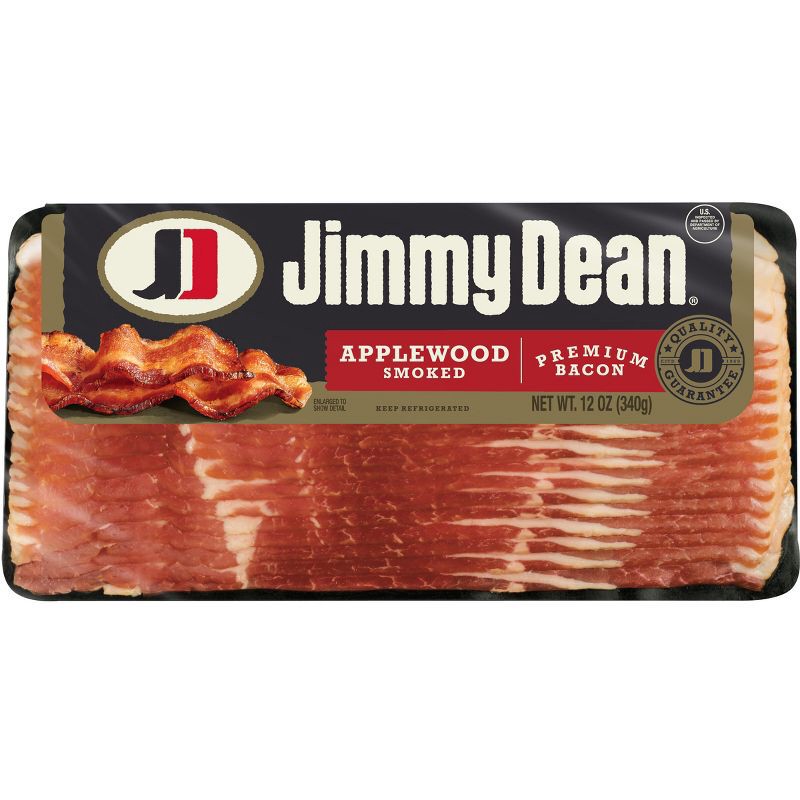 slide 1 of 1, Jimmy Dean Applewood Smoked Premium Bacon - 12oz, 12 oz