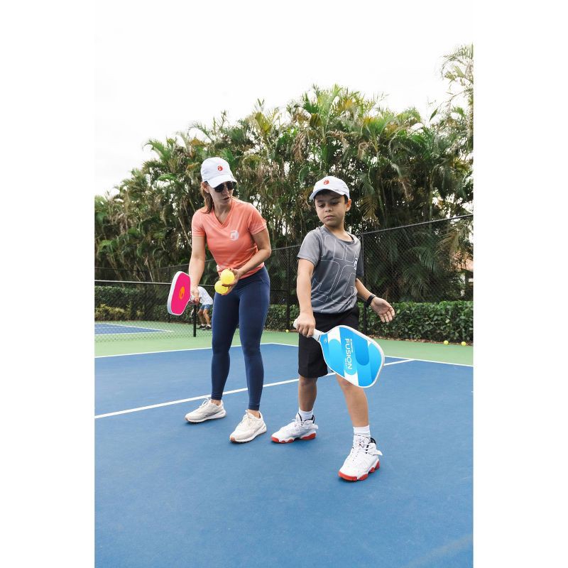 slide 8 of 8, GAMMA Sports Fusion React Pickleball Paddle - Blue: Polypropylene Core, 4-1/4" Grip Size, 1 ct