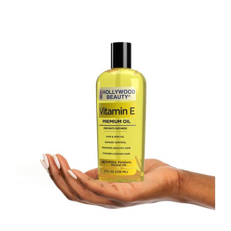 slide 3 of 4, Hollywood Beauty Vitamin E Hair, Scalp and Skin Oil - 8 fl oz, 8 fl oz