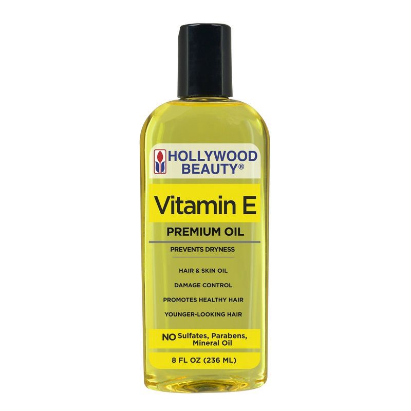 slide 1 of 4, Hollywood Beauty Vitamin E Hair, Scalp and Skin Oil - 8 fl oz, 8 fl oz