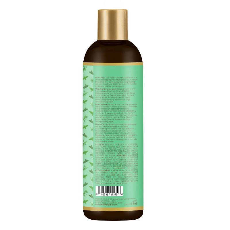 slide 3 of 6, African Pride Feel It Formula Strengthening Shampoo - 12 fl oz, 12 fl oz
