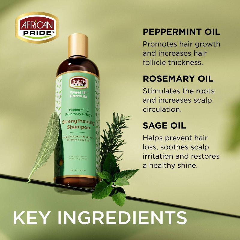 slide 6 of 6, African Pride Feel It Formula Strengthening Shampoo - 12 fl oz, 12 fl oz