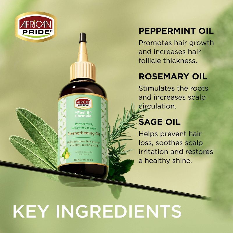 slide 6 of 6, African Pride Feel It Formula Strengthening Oil Hair Treatment - 4 fl oz, 4 fl oz