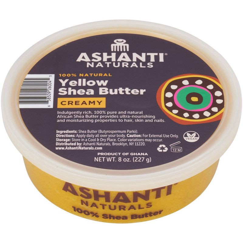 slide 2 of 8, Ashanti African Creamy Shea Butter Anti-Frizz Treatment - 8oz, 8 oz