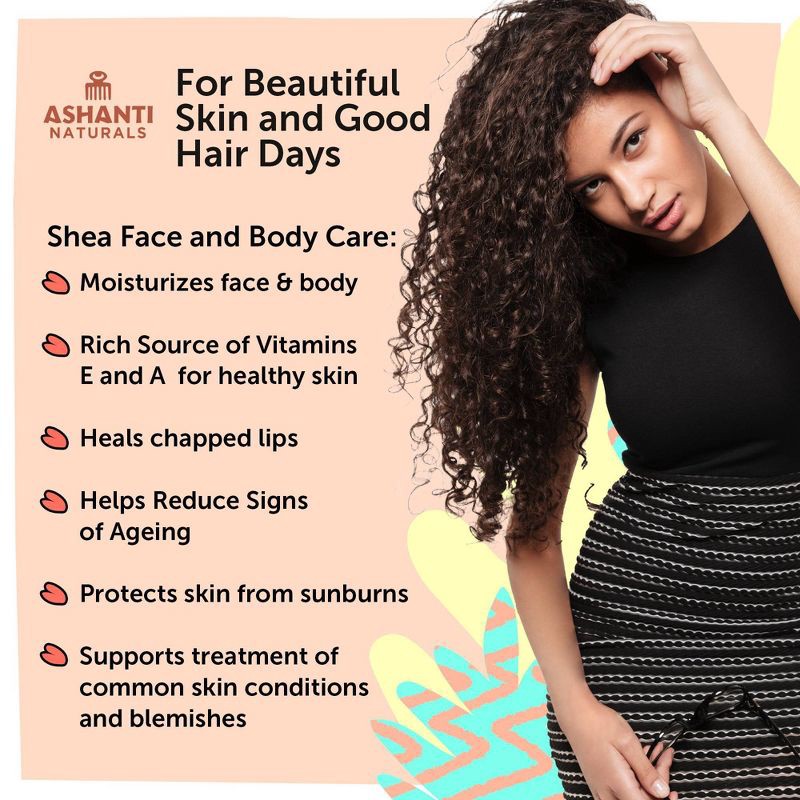 slide 4 of 8, Ashanti African Creamy Shea Butter Anti-Frizz Treatment - 8oz, 8 oz