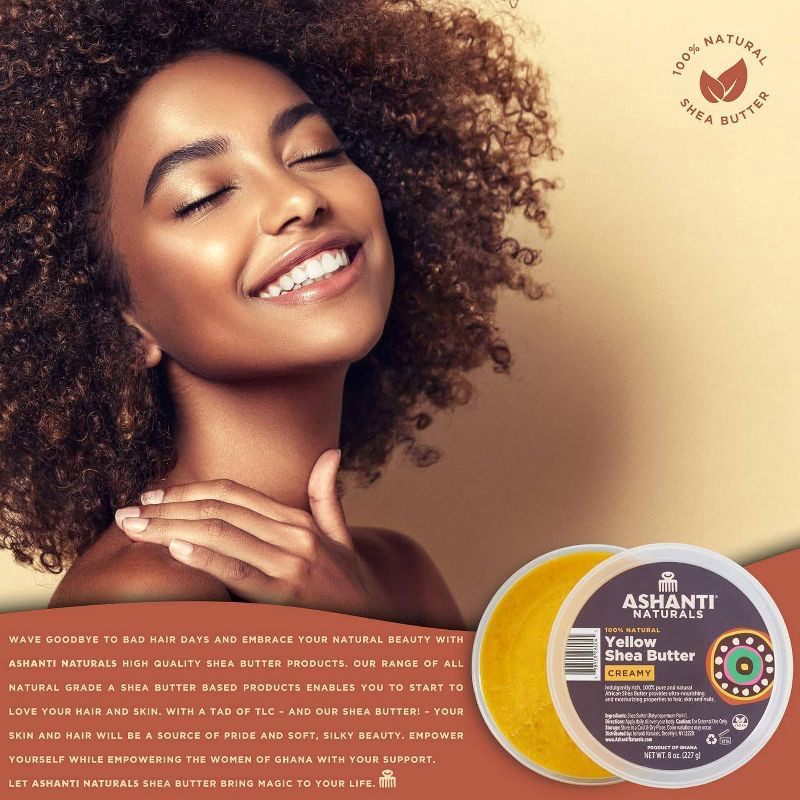 slide 8 of 8, Ashanti African Creamy Shea Butter Anti-Frizz Treatment - 8oz, 8 oz