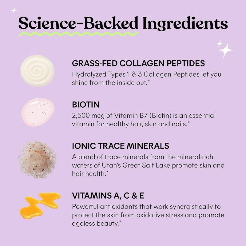 slide 5 of 6, Lemme Glow Collagen Hair Skin & Nails Gummies - 60ct, 60 ct