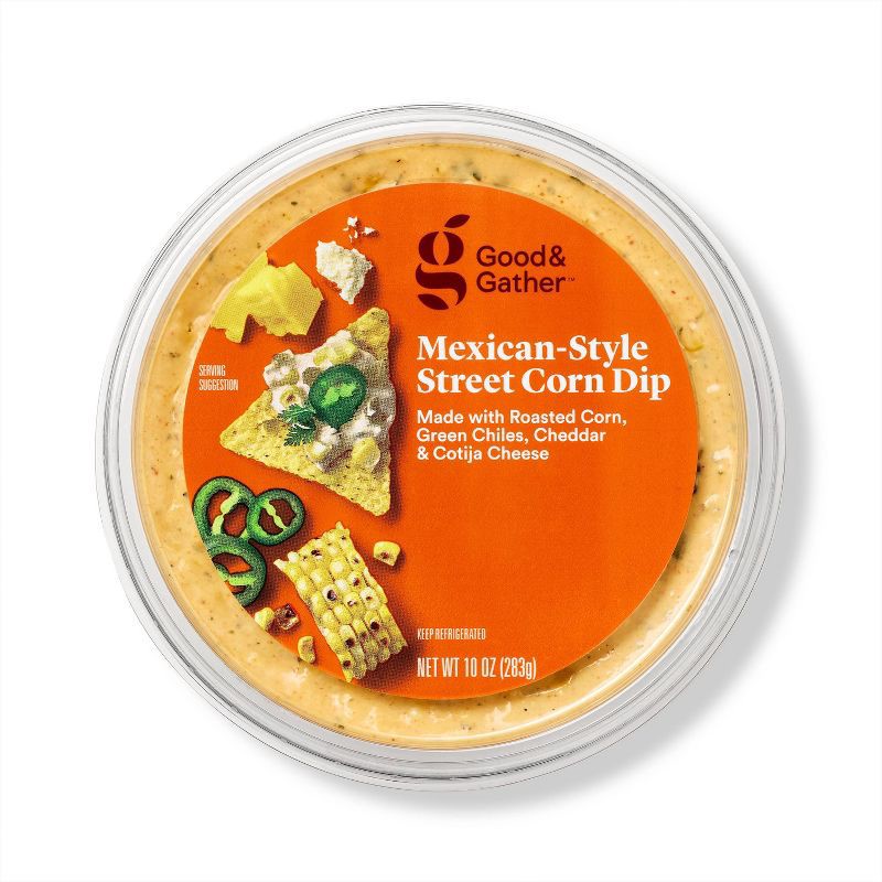 slide 1 of 4, Mexican-Style Street Corn Dip - 10oz - Good & Gather™, 10 oz