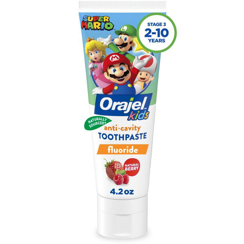 slide 1 of 10, Orajel Kids' Super Mario Fluoride Toothpaste - 4.2oz, 4.2 oz