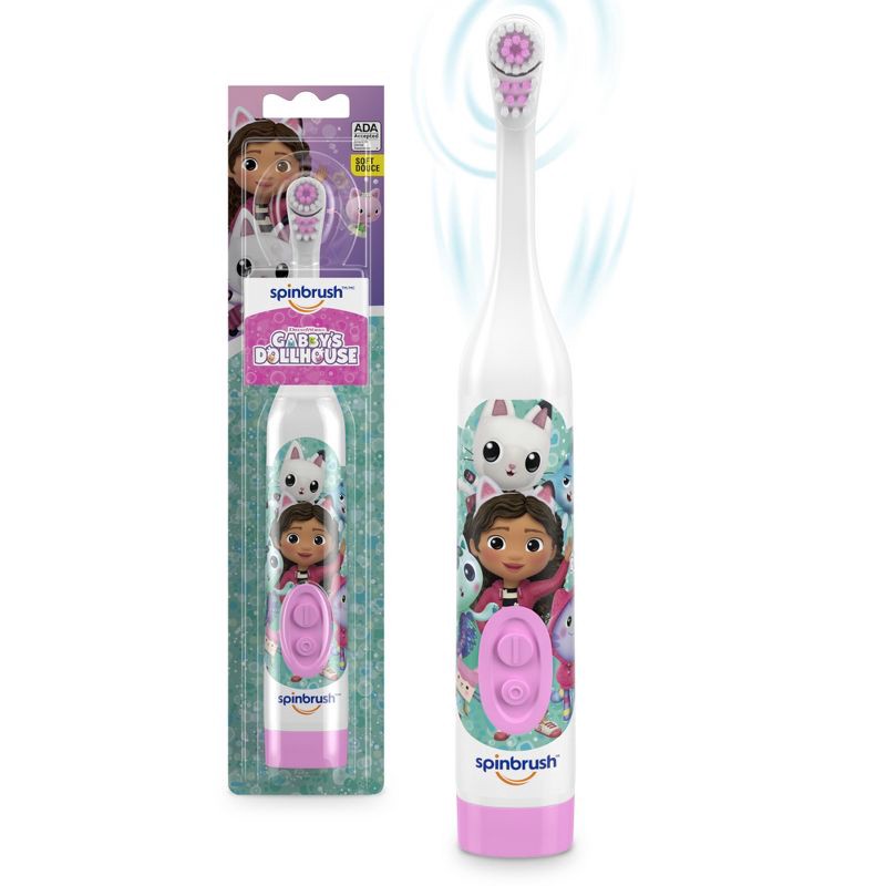 slide 1 of 10, Spinbrush Kids' Gabby's Dollhouse Electric Toothbrush, 1 ct