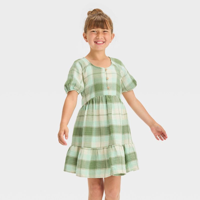 slide 8 of 8, Girls' 5pk Tattoo Choker Necklace Set - Cat & Jack™: Pull-On Closure, 4 Inch Extender, Acrylic Material, 11 Inch Length, 5 ct