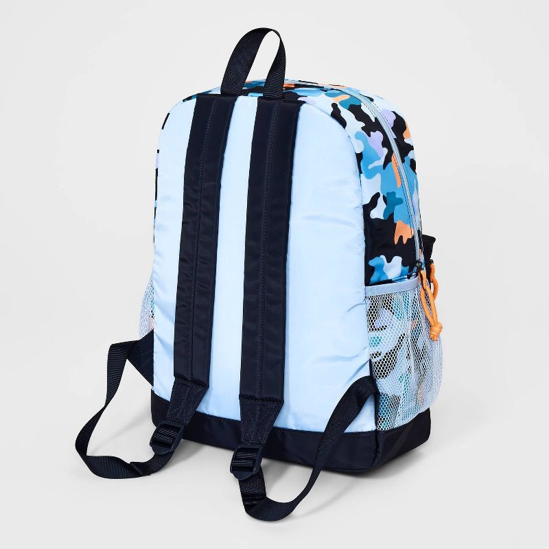 slide 2 of 4, Boys' Backpack with Camouflage - Cat & Jack™ Blue/Orange, 1 ct