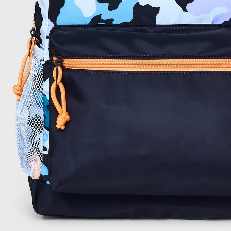slide 4 of 4, Boys' Backpack with Camouflage - Cat & Jack™ Blue/Orange, 1 ct