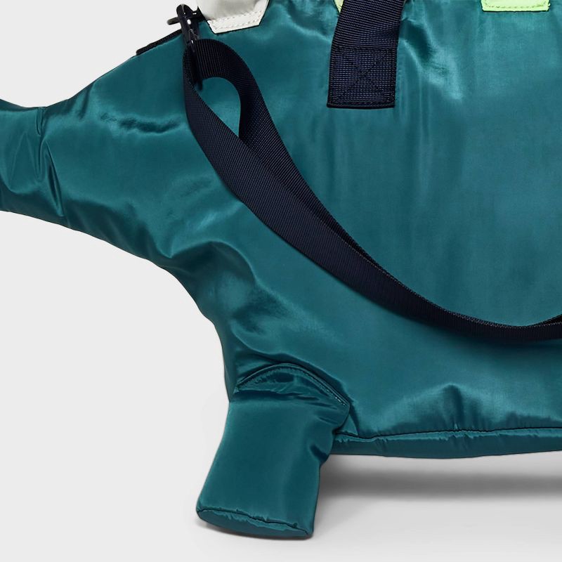slide 4 of 4, Boys' Dinosaur Duffel Bag - Cat & Jack™ Green: Lightweight Carry On Luggage, 1 ct