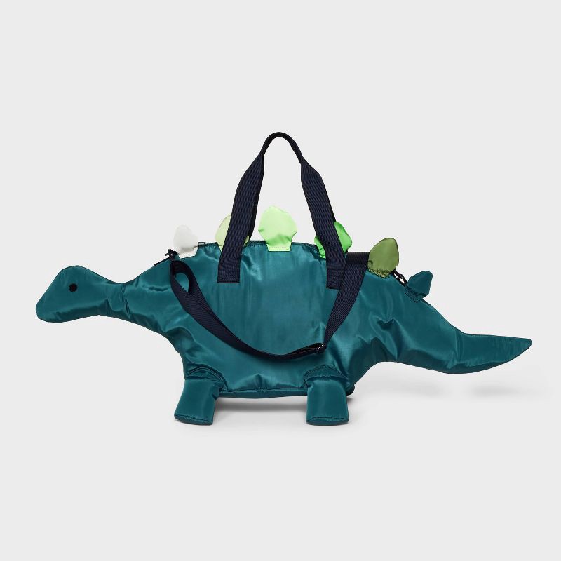 slide 1 of 4, Boys' Dinosaur Duffel Bag - Cat & Jack™ Green: Lightweight Carry On Luggage, 1 ct