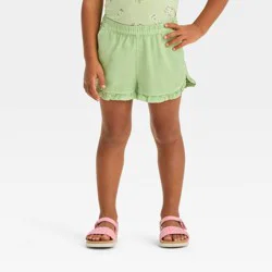 Toddler Girls' Elevated Shorts - Cat & Jack™ Green 4T