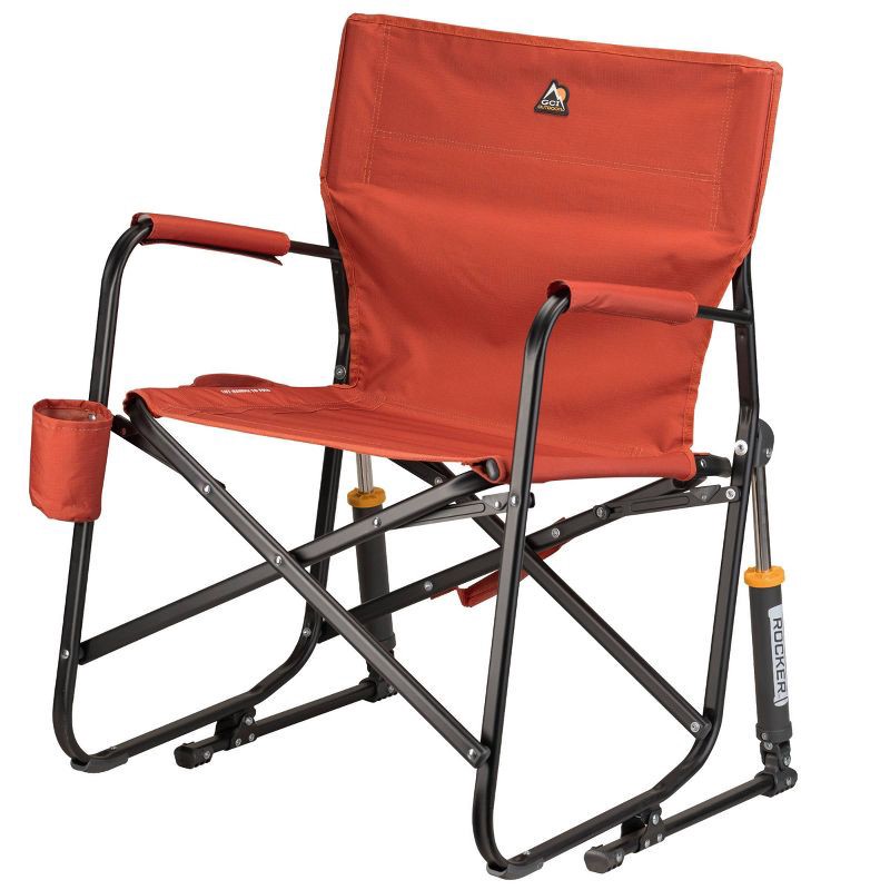 slide 2 of 14, GCI Outdoor Freestyle Rocker Foldable Rocking Camp Chair - Terra, 1 ct