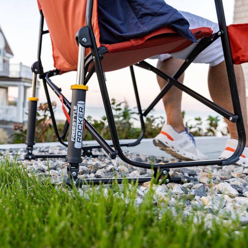 slide 10 of 14, GCI Outdoor Freestyle Rocker Portable Rocking Camping Chair - Terracotta, 1 ct
