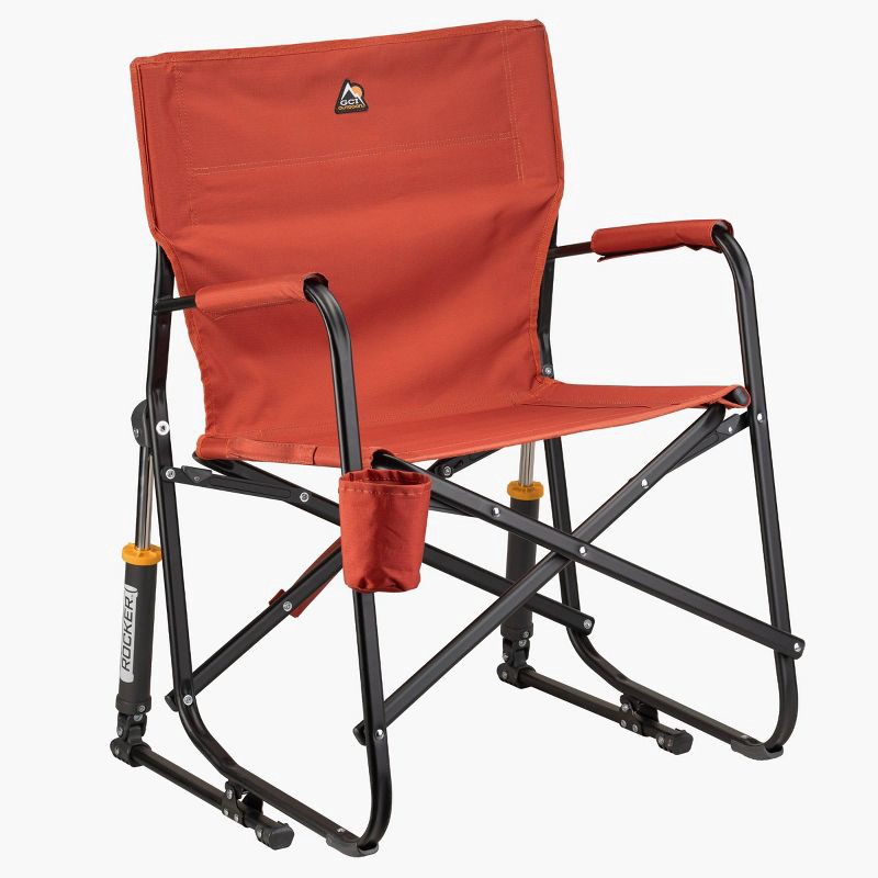 slide 1 of 14, GCI Outdoor Freestyle Rocker Foldable Rocking Camp Chair - Terra, 1 ct