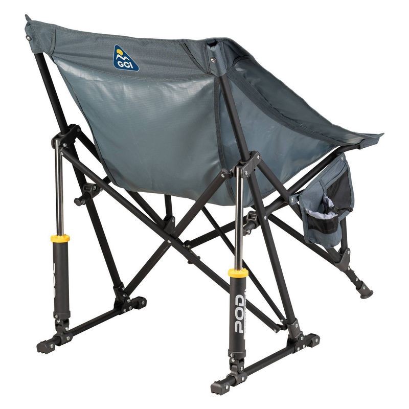 slide 3 of 14, GCI Outdoor Pod Rocker Foldable Rocking Camp Chair - Charcoal: Portable Lawn Chair, 1 ct