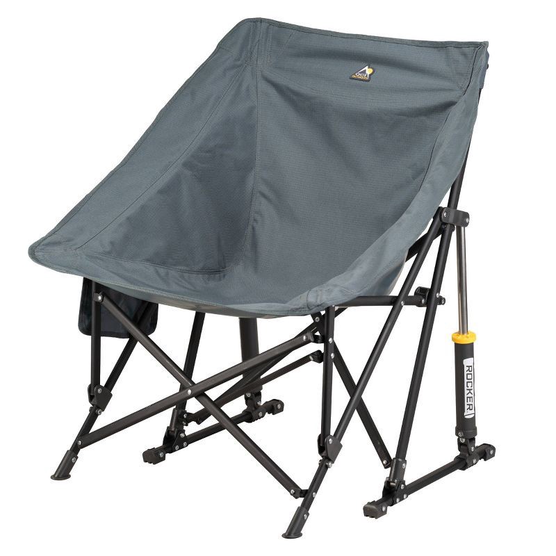 slide 3 of 14, GCI Outdoor Pod Rocker Foldable Rocking Camp Chair - Charcoal, 1 ct