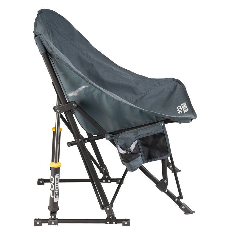 slide 4 of 14, GCI Outdoor Pod Rocker Foldable Rocking Camp Chair - Charcoal, 1 ct