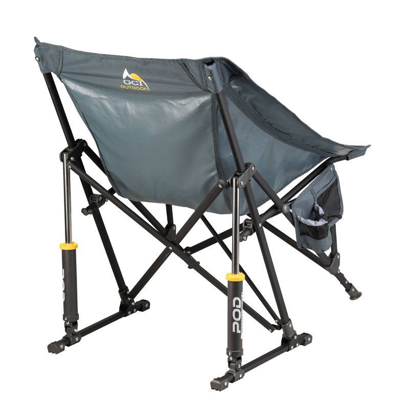 slide 5 of 14, GCI Outdoor Pod Rocker Foldable Rocking Camp Chair - Charcoal, 1 ct