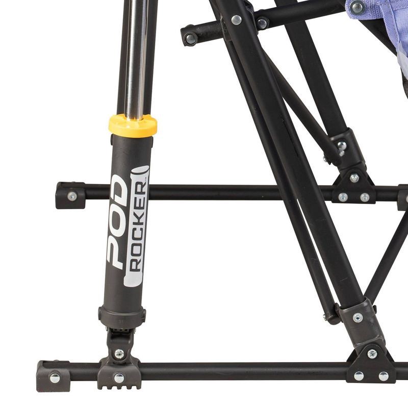 slide 5 of 14, GCI Outdoor Pod Rocker Foldable Rocking Camp Chair - Lavender: Portable Steel Frame & Armrests, 1 ct