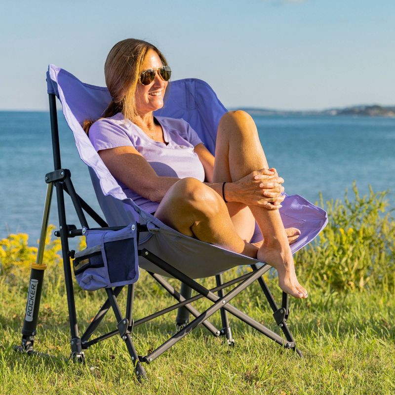 slide 11 of 14, GCI Outdoor Pod Rocker Foldable Rocking Camp Chair - Lavender, 1 ct