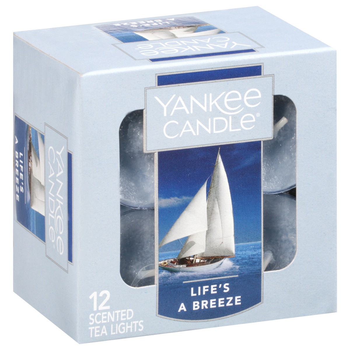 slide 2 of 12, Yankee Candle Scented Life's a Breeze Tea Lights 12 Tea Lights 0.35 oz Packed, Unspecified 12 ea, 12 ct