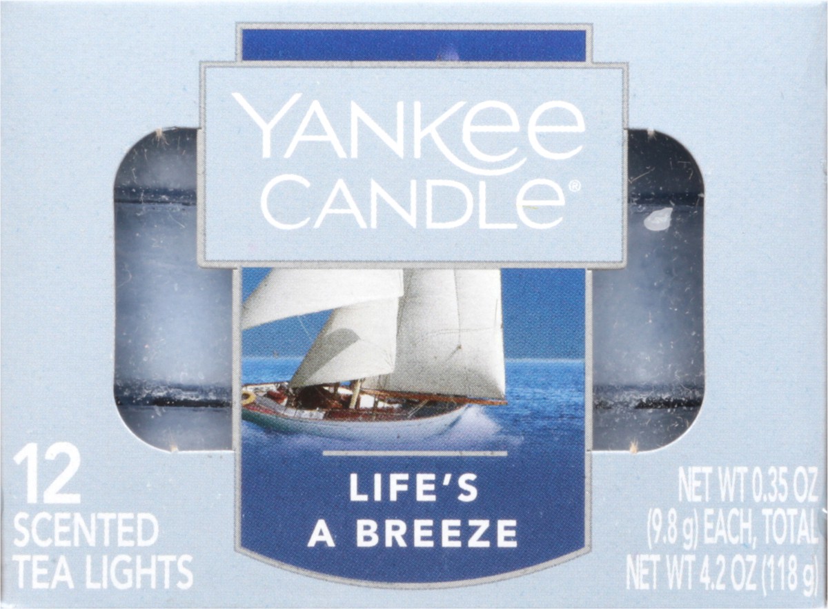 slide 3 of 12, Yankee Candle Scented Life's a Breeze Tea Lights 12 Tea Lights 0.35 oz Packed, Unspecified 12 ea, 12 ct