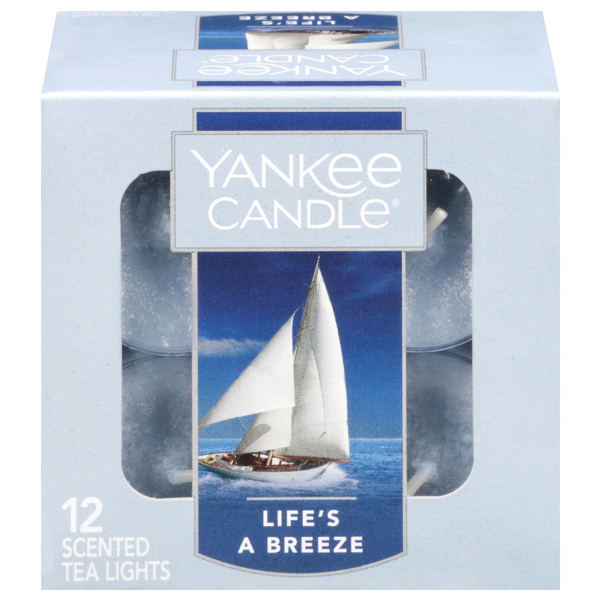 slide 1 of 12, Yankee Candle Scented Life's a Breeze Tea Lights 12 Tea Lights 0.35 oz Packed, Unspecified 12 ea, 12 ct