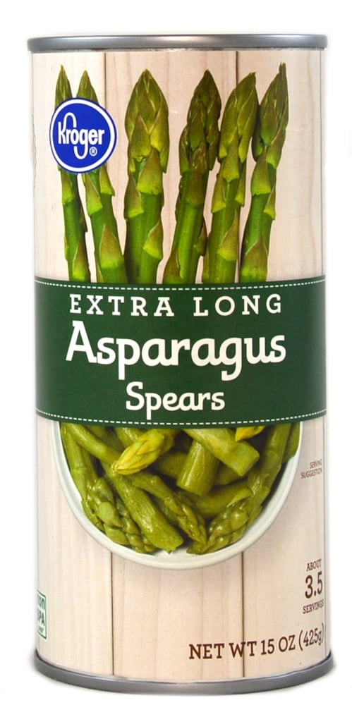 slide 1 of 1, Kroger Extra Long Asparagus Spears, 15 oz