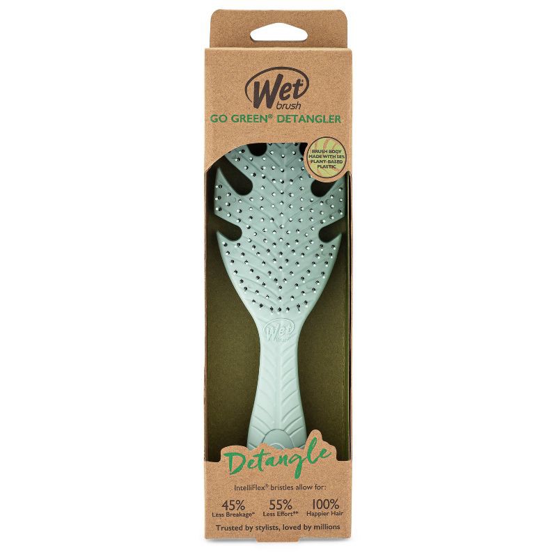 slide 4 of 6, Wet Brush Go Green Detangler Hair Brush - Soft Green, 1 ct