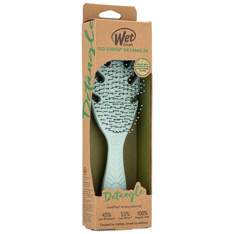 slide 6 of 6, Wet Brush Go Green Detangler Hair Brush - Soft Green, 1 ct