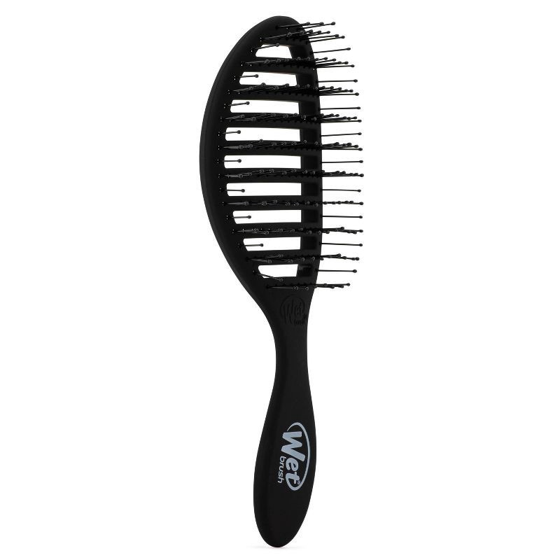 slide 3 of 6, Wet Brush Speed Dry Detangler Hair Brush for Quick Heat Drying Styles - Matte Black, 1 ct