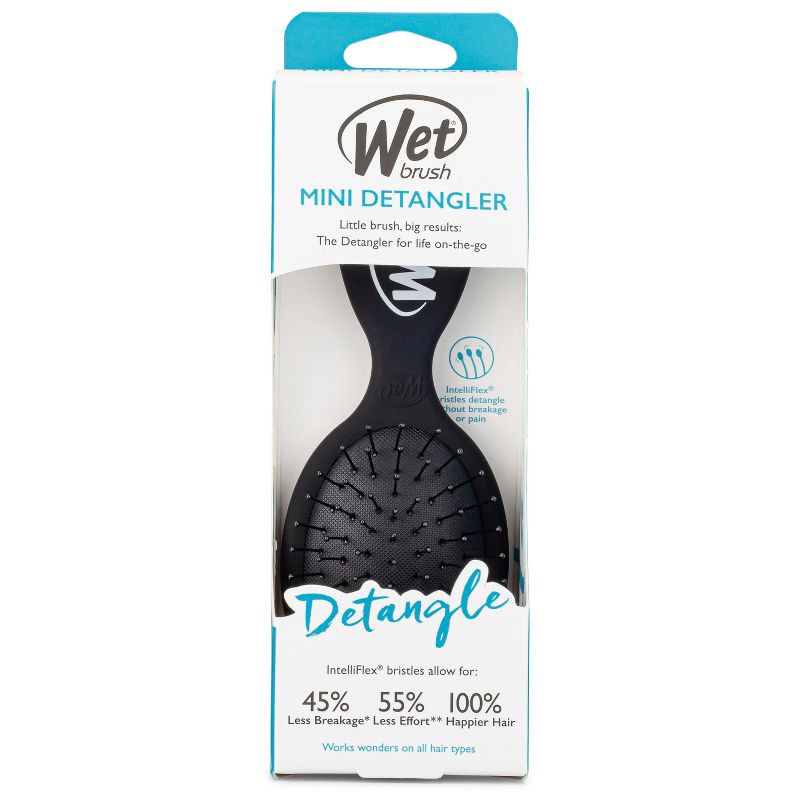 slide 4 of 6, Wet Brush Mini Detangler Hair Brush - Matte Black, 1 ct